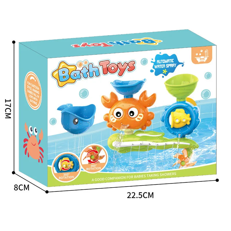 Baby Bathtub Water Play Set – Rotating Sprinkler Fun