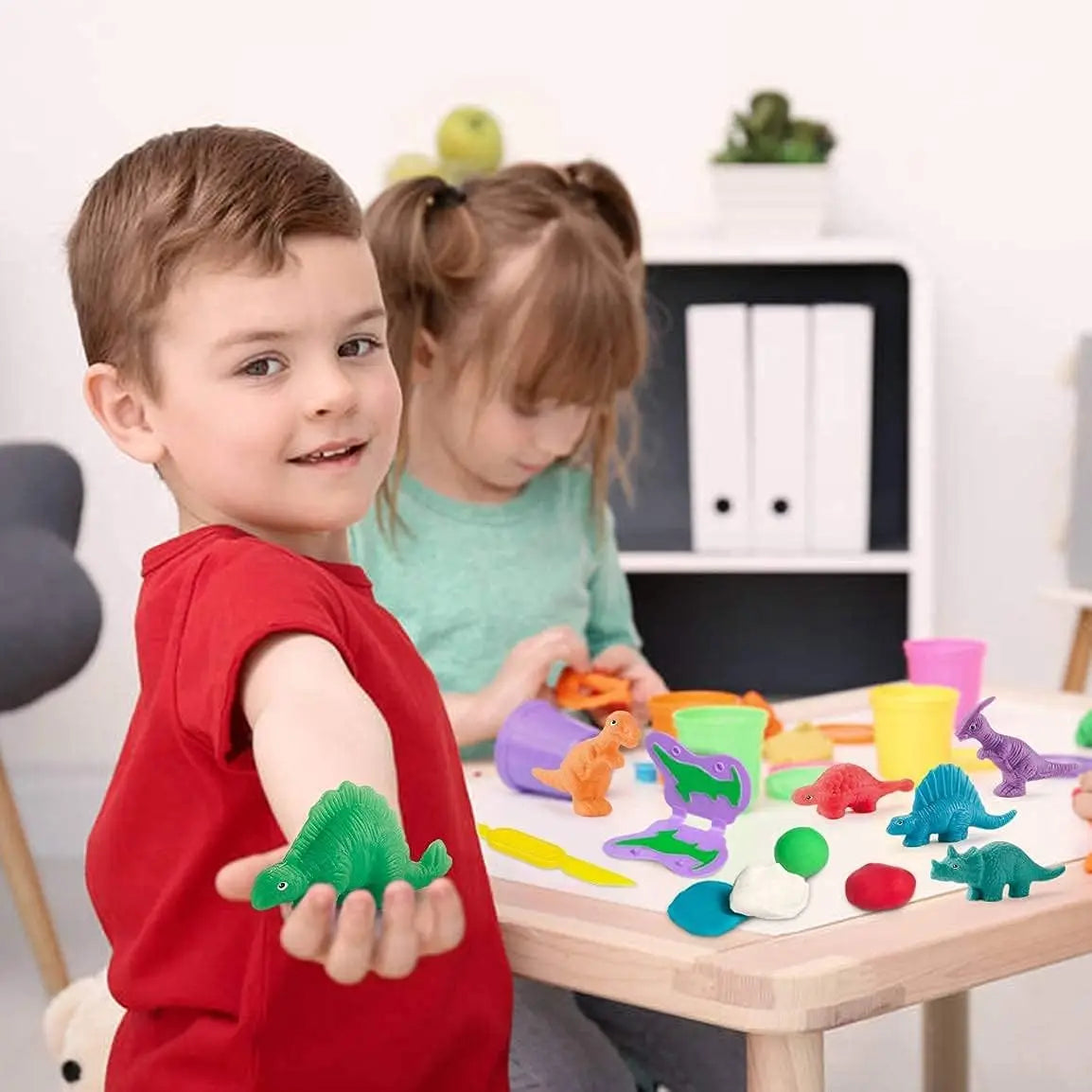 Dinosaur Playdough Set – Creative Learning Fun for Kids