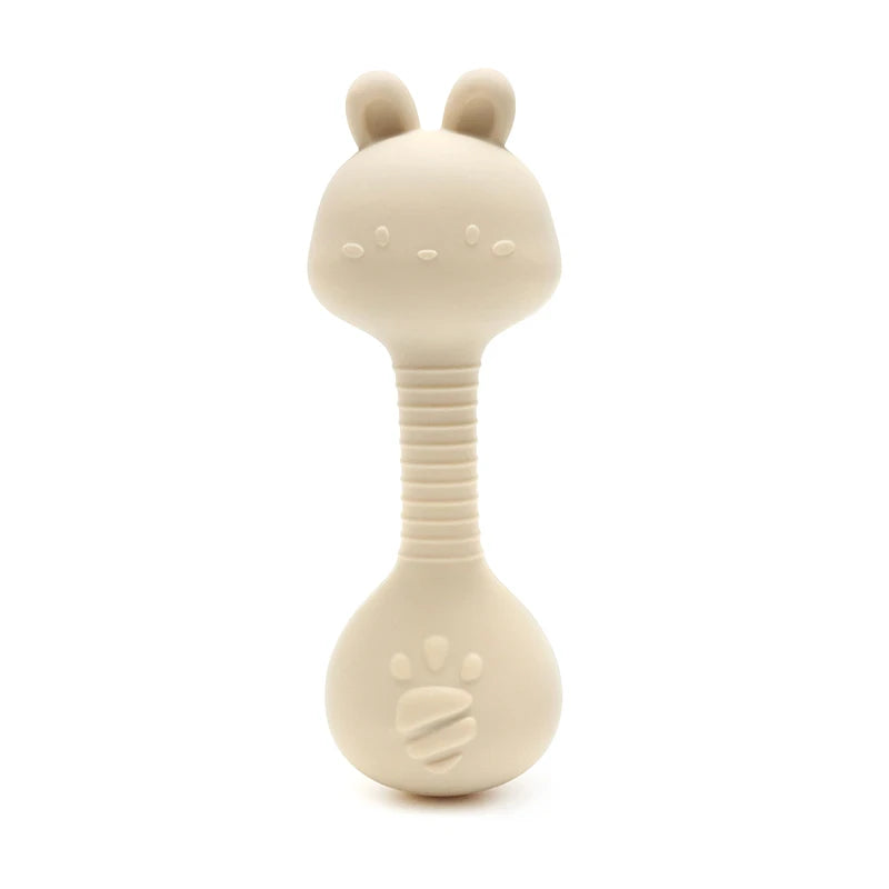 Silicone Baby Rattle – Easy Grip Rabbit Teether Toy