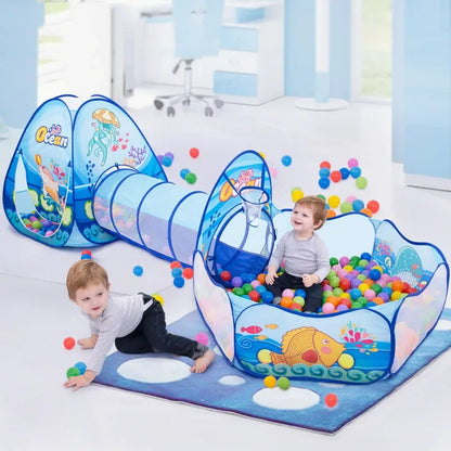 Kids Ball Pit With Tunnel – Fun Indoor & Outdoor Play Tent