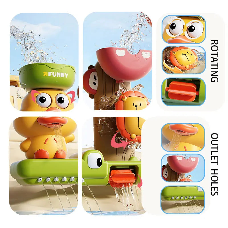 Duck & Flower Baby Bath Toy Waterwheel – Fun Play