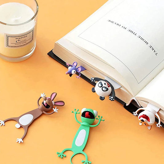 3D Animal Bookmarks – Cute Reading Markers for Kids & Students