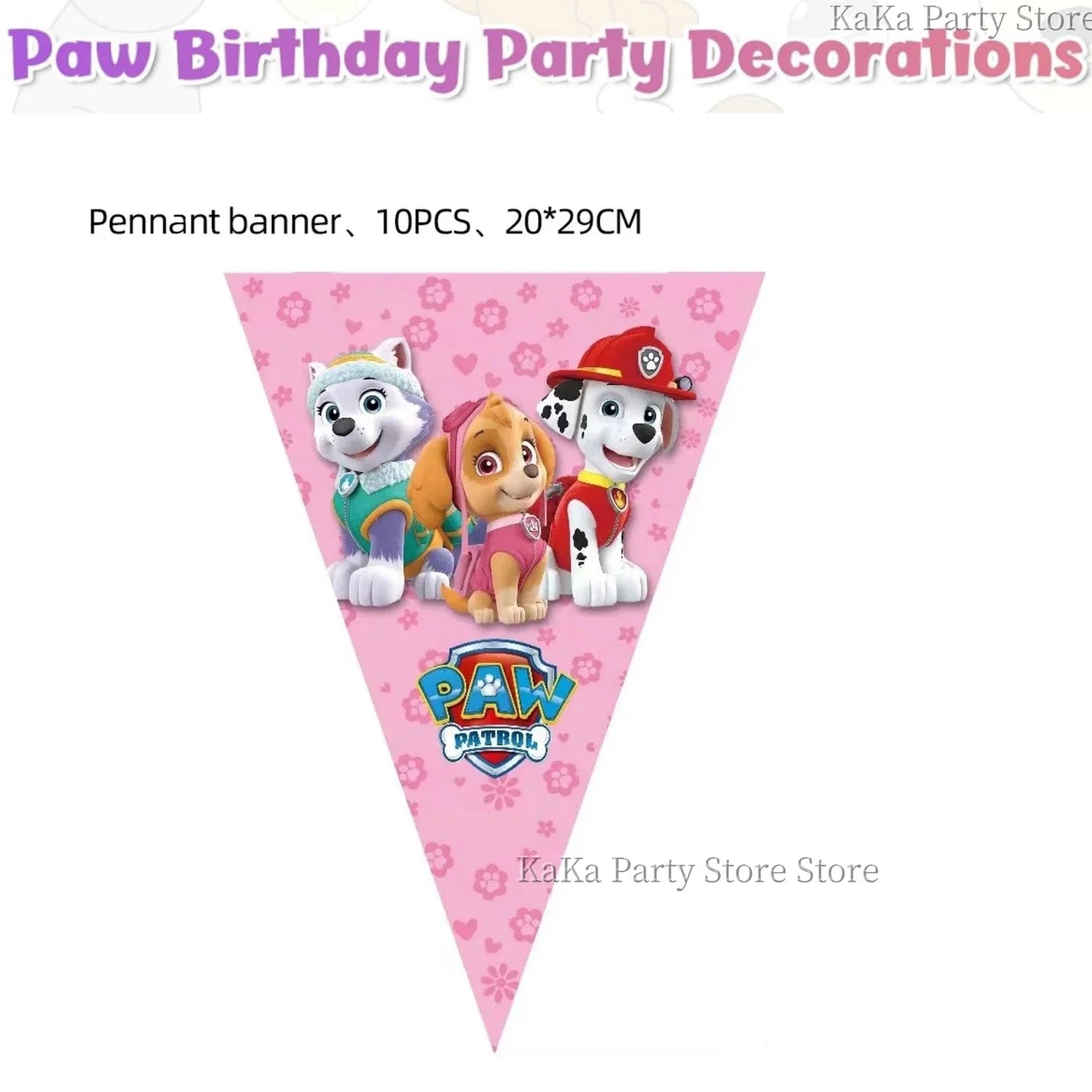 Paw Patrol Birthday Party Supplies – Skye Theme Tableware Set