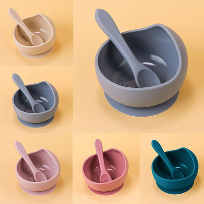 Silicone Sucker Bowl Set – Non-Spill Baby Feeding Bowls