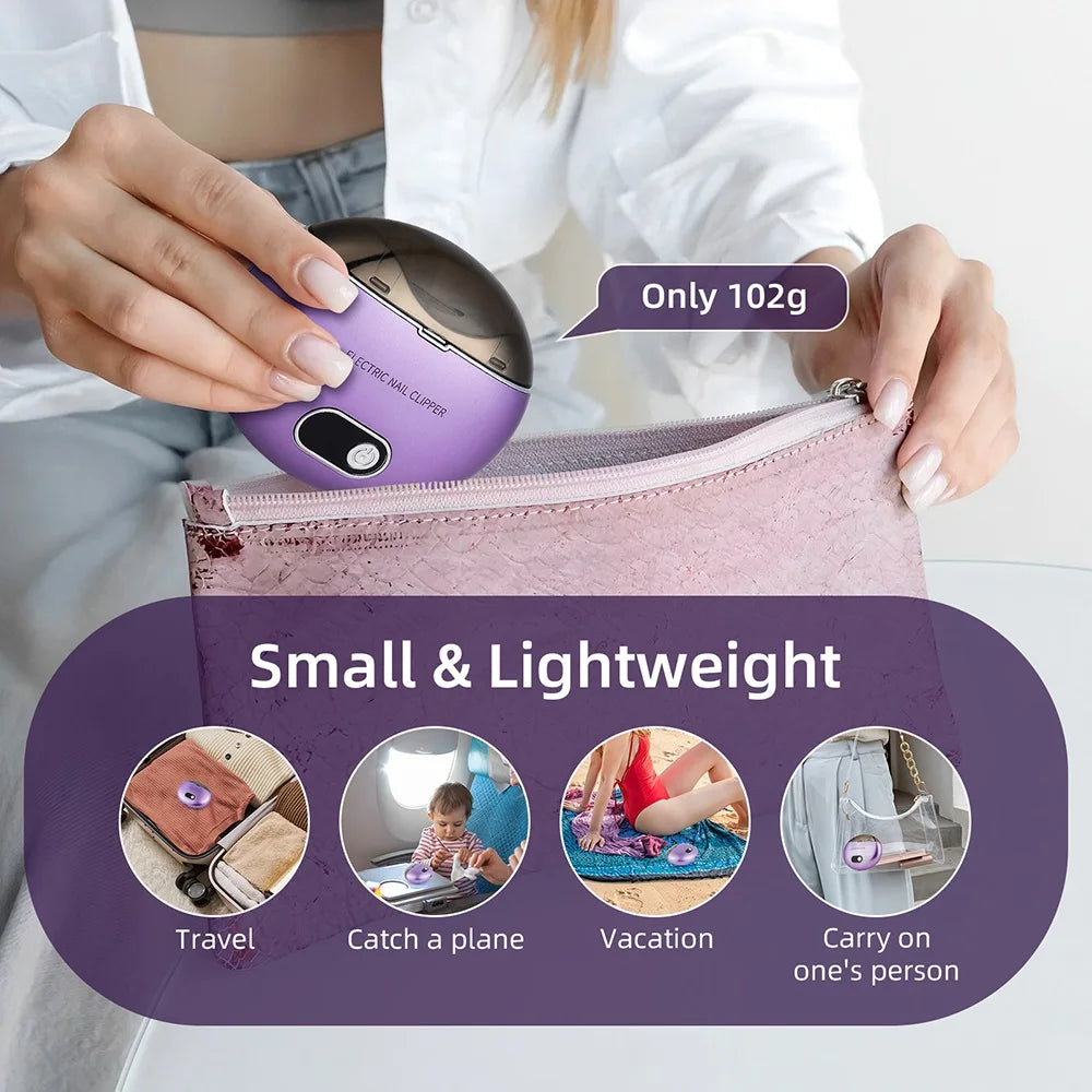 Electric Nail Clipper with UV Light – Safe & Easy Nail Care