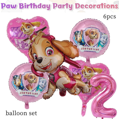 Paw Patrol Birthday Party Supplies – Skye Theme Tableware Set