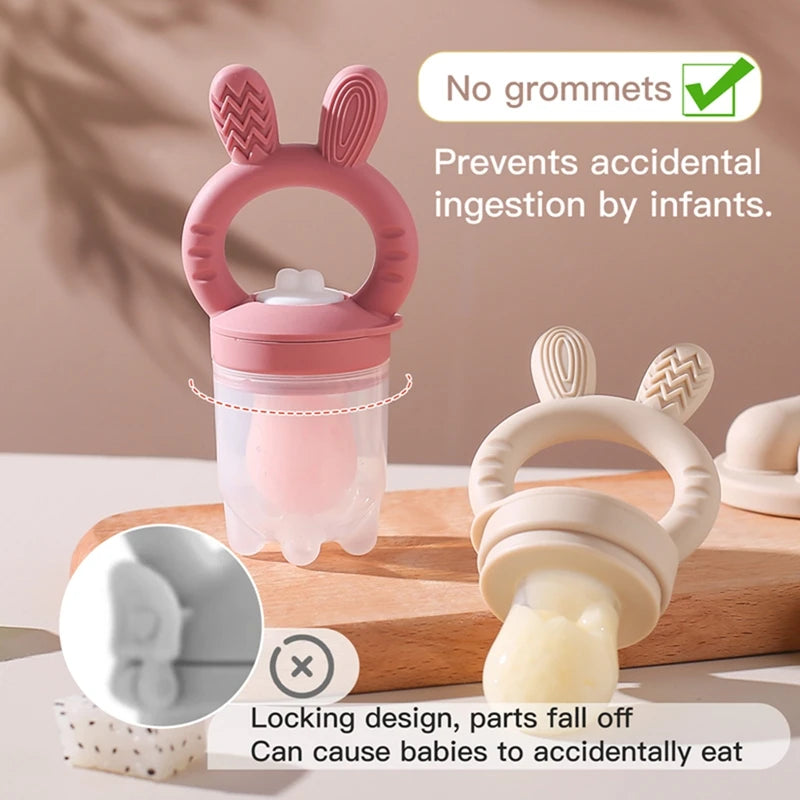 Silicone Baby Fruit Feeder – Safe Teething & Mess-Free Eating