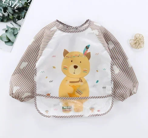 Waterproof Long Sleeve Baby Bib – Mess-Free Feeding Apron