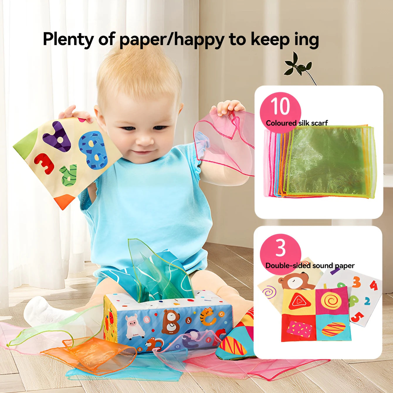 Fun Cartoon Cloth Book – Unbreakable Baby Activity Toy