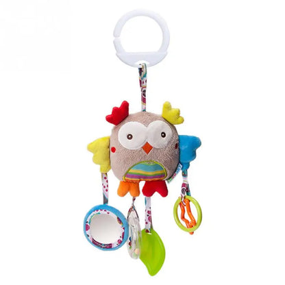 Baby Stroller Rattle Toy – Soft Hanging Animal for Sensory Play
