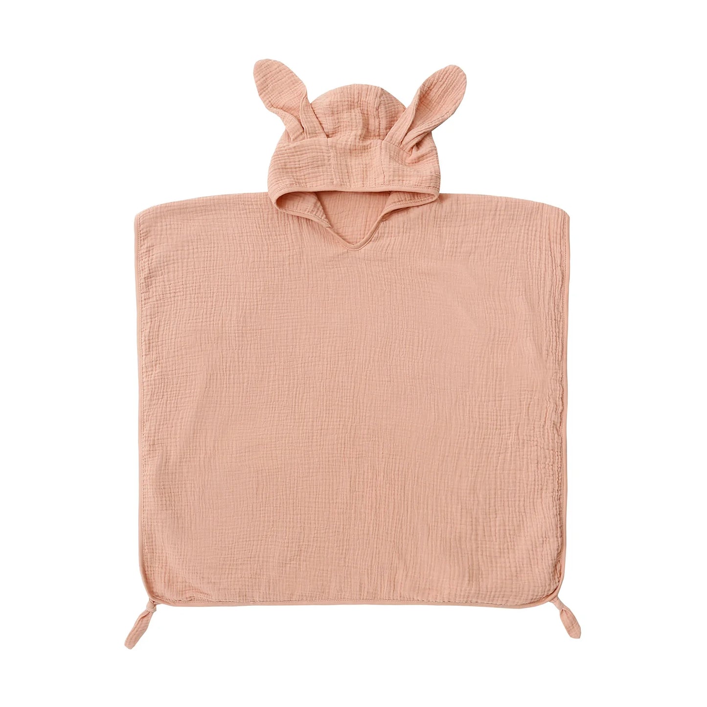 Muslin Baby Hooded Poncho Towel – Soft & Quick-Dry