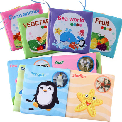 Baby Soft Cloth Book – Montessori 3D Educational Toy