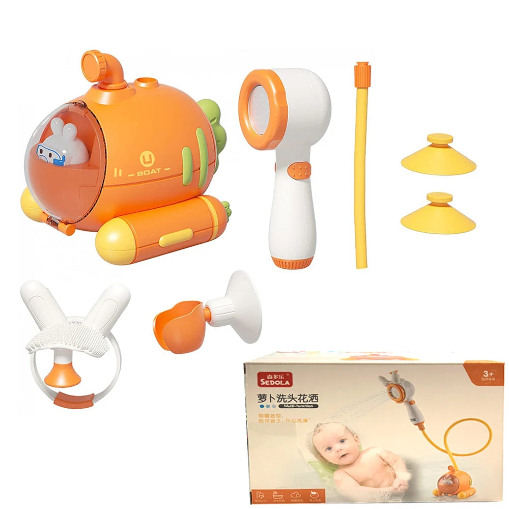 Baby Submarine Bath Toy – Electric Water Sprayer Fun