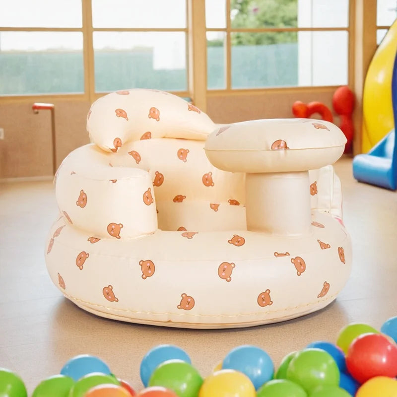 Inflatable Baby Seat for Safe Sitting & Feeding Support