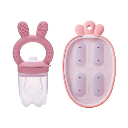 Silicone Baby Fruit Feeder – Safe Teething & Mess-Free Eating