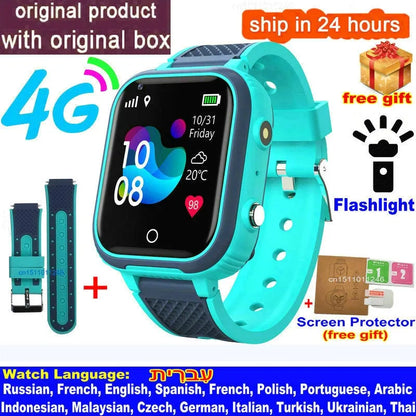 4G Kids Smartwatch with GPS & Video Call Safety