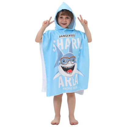 Children’s Hooded Beach Towel – Quick-Dry Microfiber Comfort