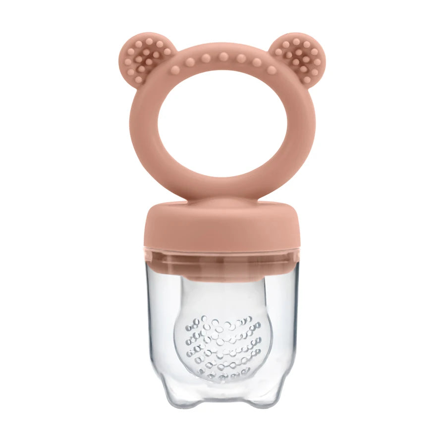 Baby Fruit Feeder With Cover – Safe Silicone Feeding Aid