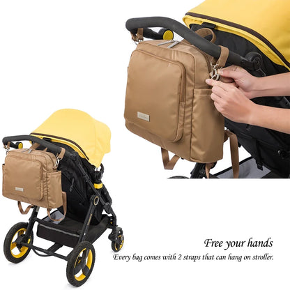 Waterproof Diaper Backpack – Large Capacity for Busy Moms