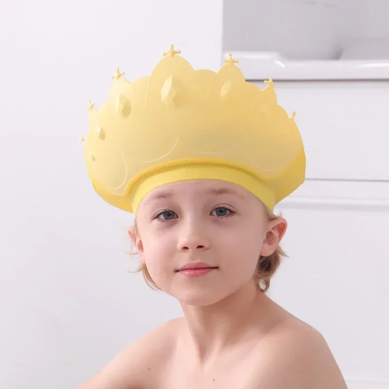 Baby Shower Cap with Adjustable Fit for Safe Bath Time