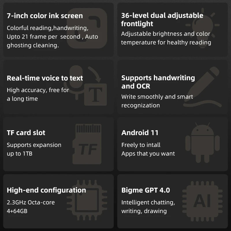 Color E Ink eBook Reader with Android & Note Taking Pro