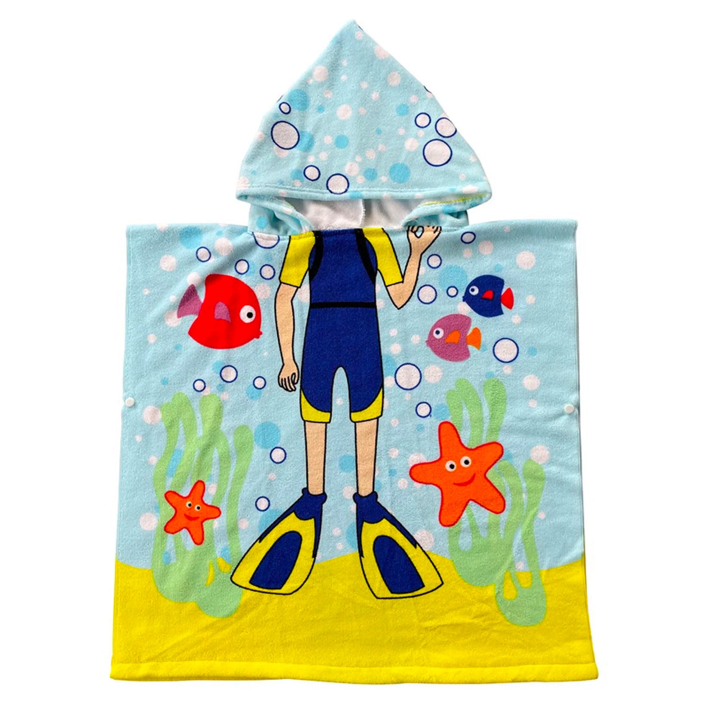 Baby Stitch Hooded Bath Towel – Soft & Quick-Dry Robe