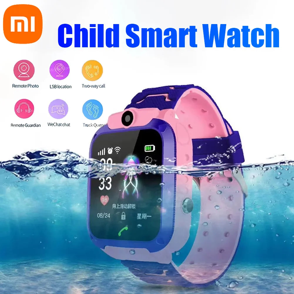 Kids Smart Watch GPS SOS Call Camera Waterproof Tracker