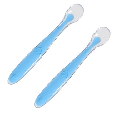 Baby Silicone Feeding Spoon Set – Soft Tip & Portable Box