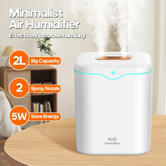 Double Spray Air Humidifier – Fast Moisture & Quiet Cool Mist