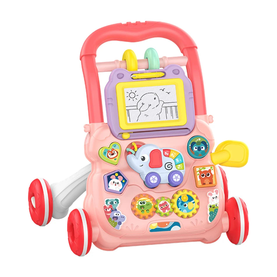 Baby Push Walker with Music & Learning Activity Board