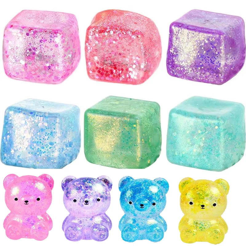 Stress Relief Squeeze Cube – Soft Slow-Rebound Fidget Toy