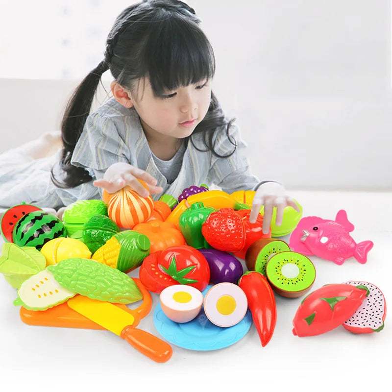 Montessori Fruit Cutting Toy Set for Creative Learning Fun