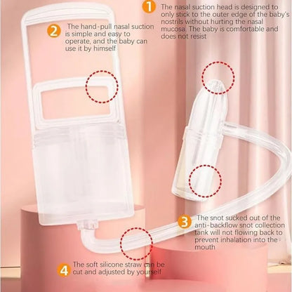 Baby Nasal Aspirator with Hand Pump for Fast Congestion Relief
