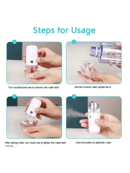 USB Mist Facial Sprayer – Deep Hydration & Skin Refresh