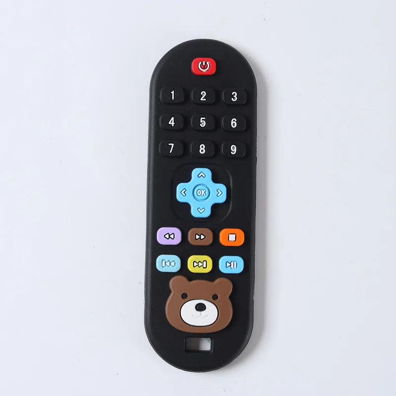 Silicone Teether Remote Control – Soothing Gum Relief Toy