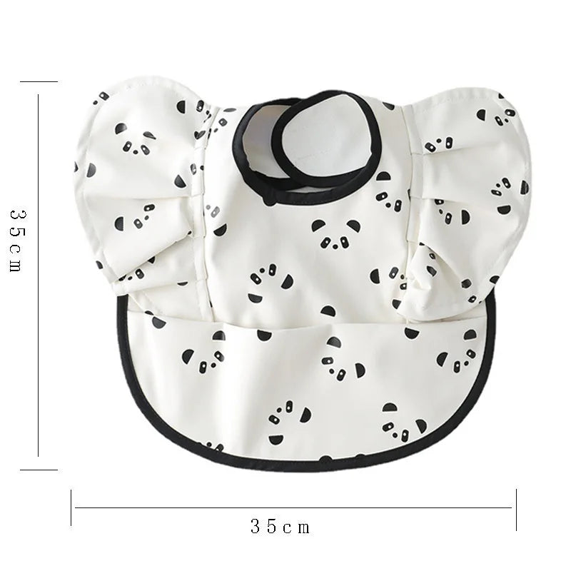 Waterproof Baby Bib with Pocket – Easy Clean & Soft PU