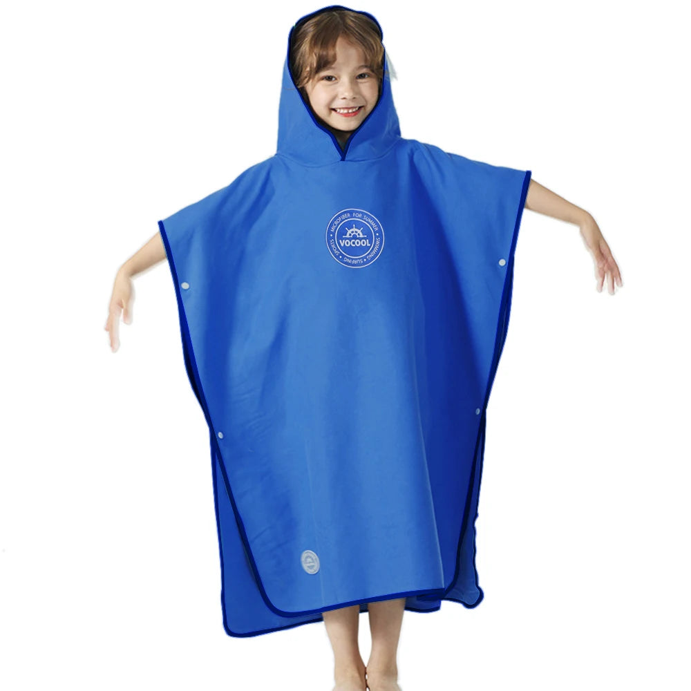 Kids Hooded Bath Towel – Quick-Dry Absorbent Comfort Cape