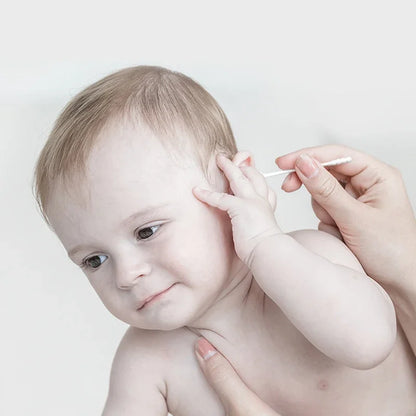 Organic Baby Cotton Swabs – 400PCS Safe & Gentle Care