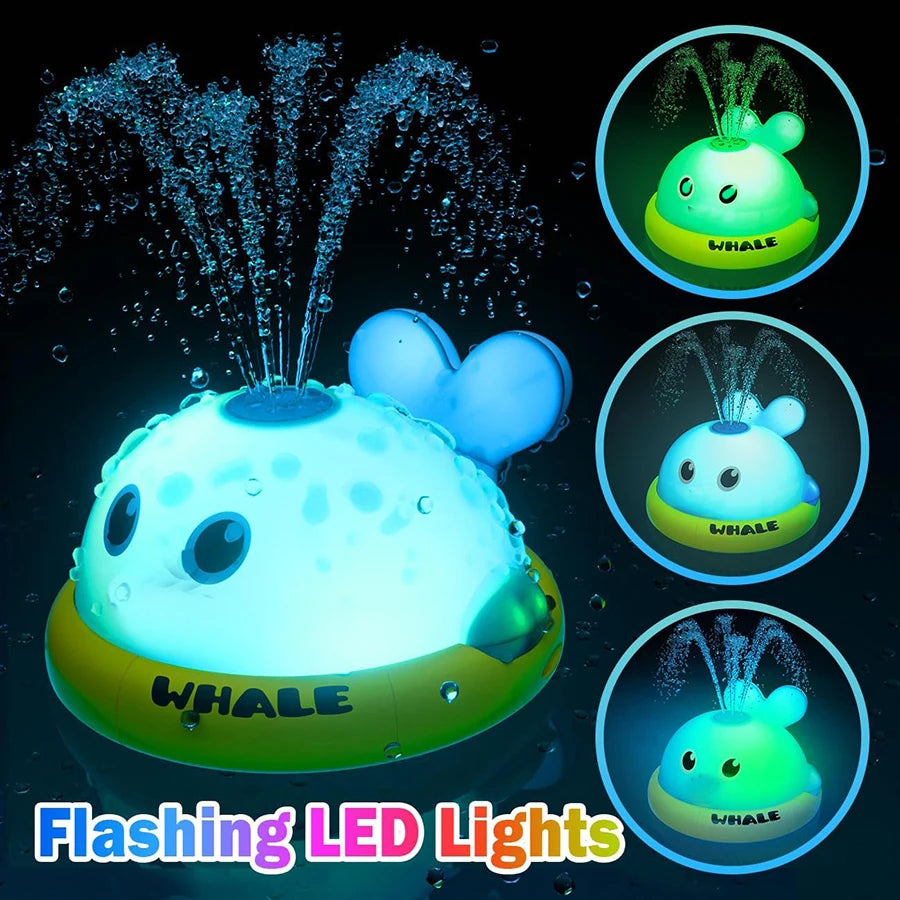 Baby Bath Toys – Light-Up Whale Sprinkler for Fun Play