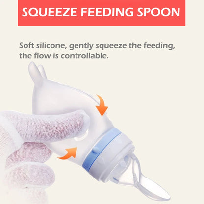 Baby Silicone Feeding Spoon – Safe & Easy Cereal Feeding