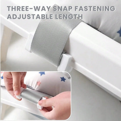 Portable Baby Bathtub with Thermometer & Soft Cushion