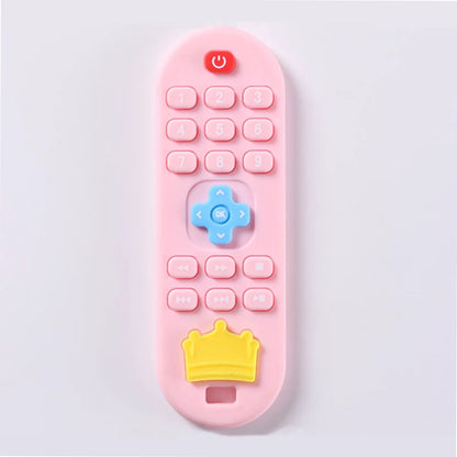 Silicone Teether Remote Control – Soothing Gum Relief Toy