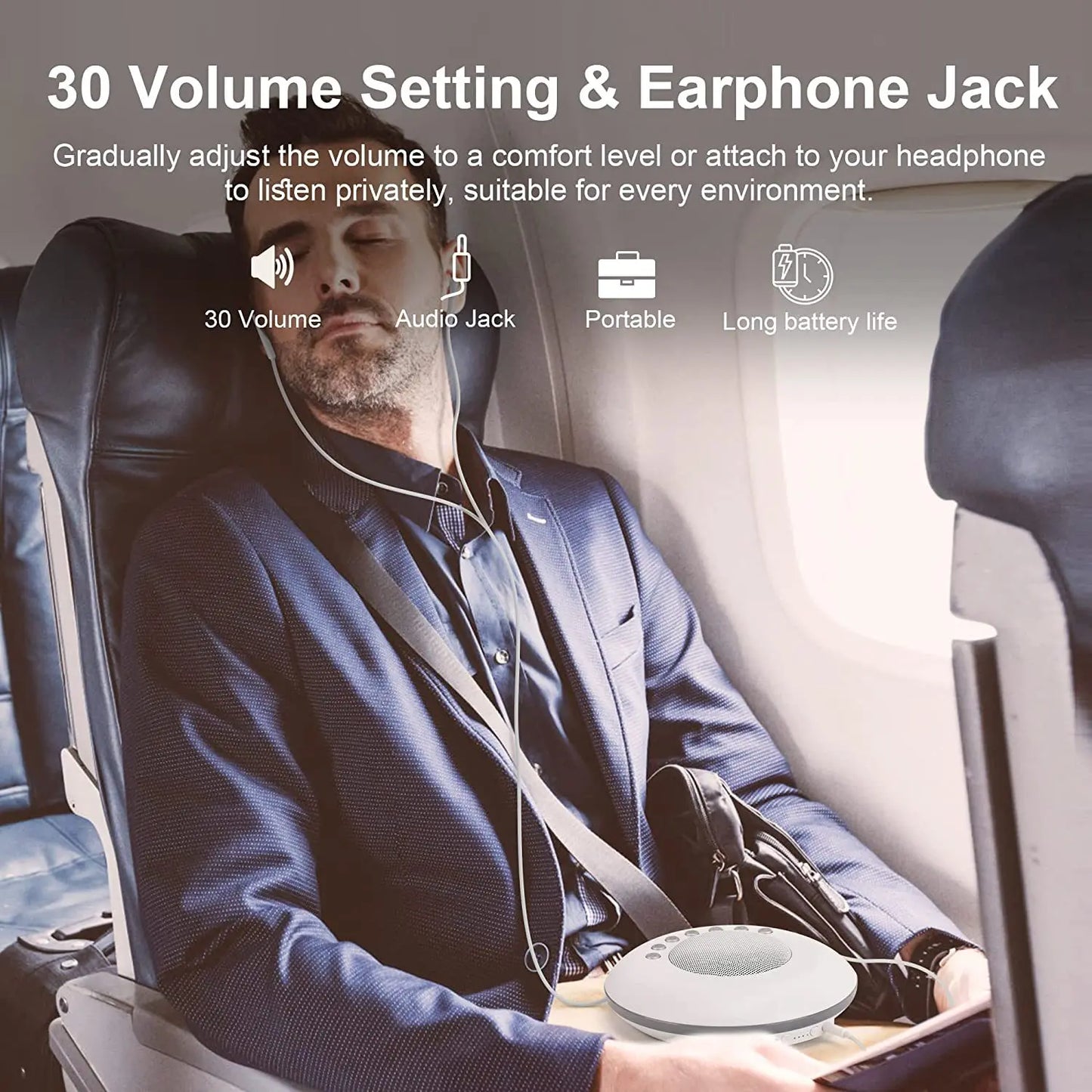 Baby White Noise Machine – 28 Soothing Sounds & Timer