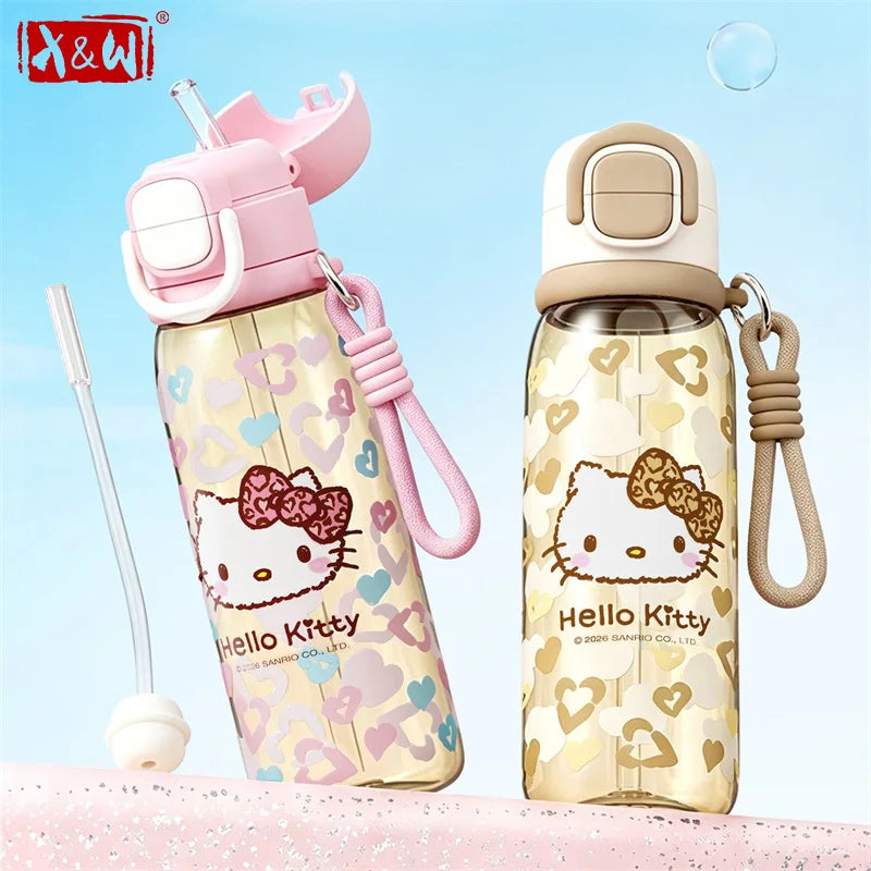Hello Kitty PPSU Water Bottle 660ML Leakproof Kids Cup