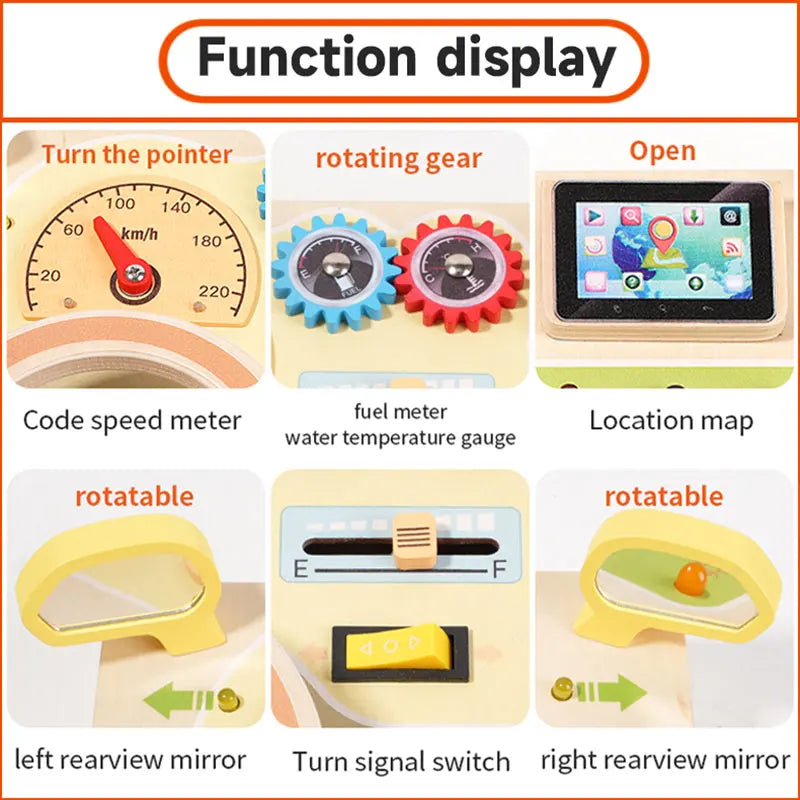 Montessori Busy Board LED Toy – Sensory Learning Fun