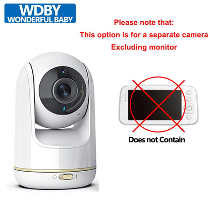 5 Inch Baby Monitor with 3x Zoom & Night Vision PTZ Cam