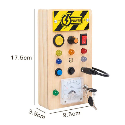 Montessori Busy Board LED Toy – Sensory Learning Fun