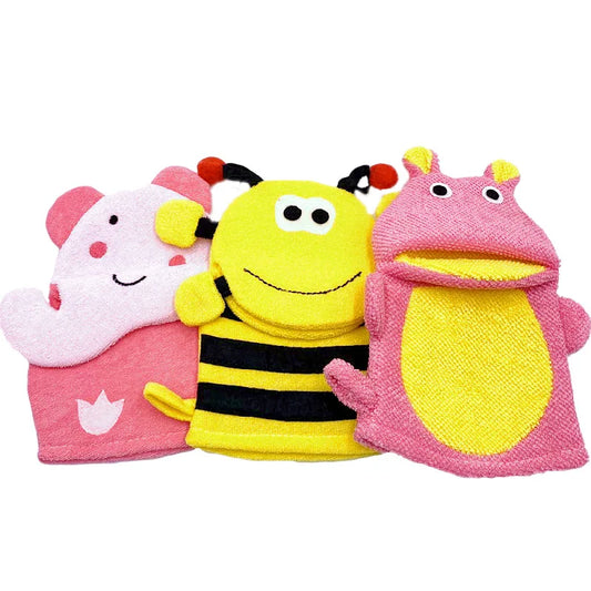 Children Bath Gloves – Soft Cartoon Sponge for Gentle Cleaning