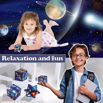 2 in 1 Star Sky Cube for Stress Relief & Creative Play
