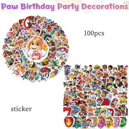 Paw Patrol Birthday Party Supplies – Skye Theme Tableware Set